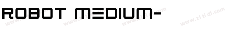 robot medium字体转换